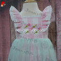 High Quality flower hand embroidery girl dresses